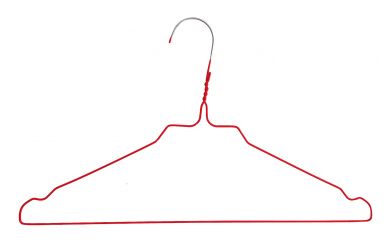 Wire hanger RAINBOW / HJS, 2.3 mm, red 