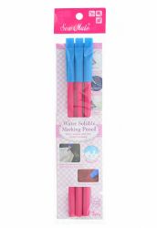 Tailor's chalk pen with eraser brush, pink, 17 cm 