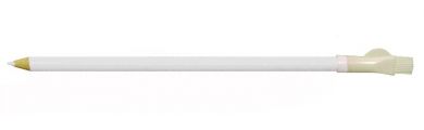 Schneiderkreidestift mit Löschbürste, weiß, 17 cm 