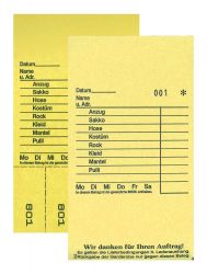 TICKETS DE DEPOT KOMBI 2,JAUNE 