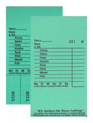 Annahmeblock Kombi  2, grün 