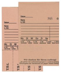 TICKETS DE DEPOT KOMBI 3, BRUN 