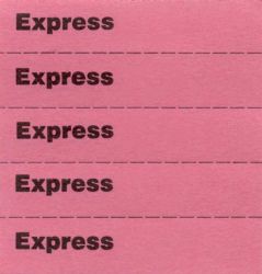 Markierungszettel "Express", rot 