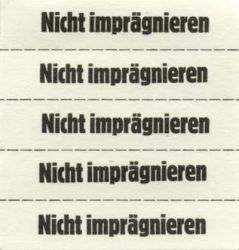 Tickets à marquer, blanc, texte en Allemand 