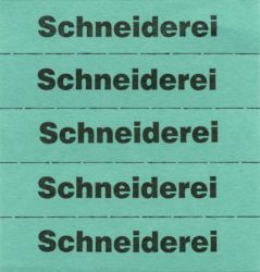 Tickets à marquer, vert foncé, texte en Allemand 