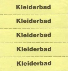 Tickets à marquer, jaune, texte en Allemand 
