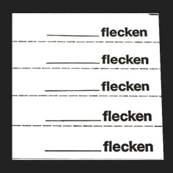 Tickets à marquer, blanc, texte en Allemand 