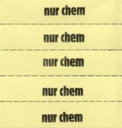 Tickets à marquer, jaune, texte en Allemand 