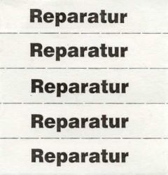 Tickets à marquer, blanc, texte en Allemand 