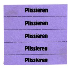 Tickets à marquer, lilas, texte en Allemand 