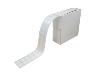 Markierungsklebepunkte, Acetatseide, 15 mm, weiß 