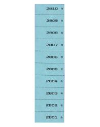 Nummernblock 1-fach, blau 