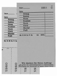 Annahmeblock Kombi  2L, grau 
