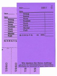 Annahmeblock Kombi  2L, lila 