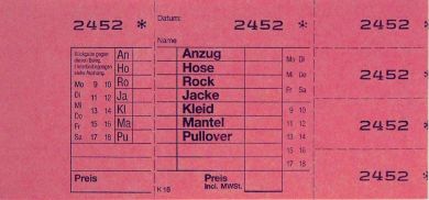 TICKETS DE DEPOT KOMBI 16, 