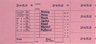 TICKETS DE DEPOT KOMBI 16, 