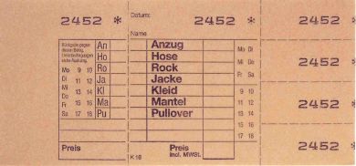 TICKETS DE DEPOT KOMBI 16, 