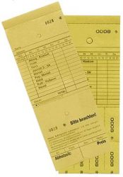 Annahmeblock M, gelb, Mindestmenge 