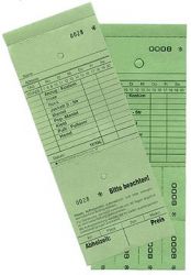 Annahmeblock M, hellgrün, Mindestmenge 