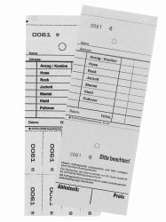 TICKETS DE DEPOT KI/NEU, GRIS 