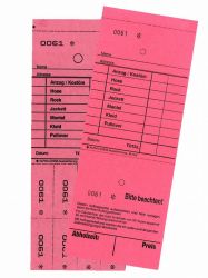 TICKETS DE DEPOT KI/NEU, ROUGE 