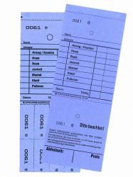 TICKETS DE DEPOT KI/NEU, BLEU 