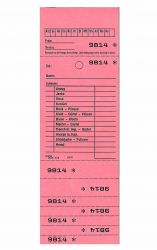 Annahmeblock Kombi 25, rot 