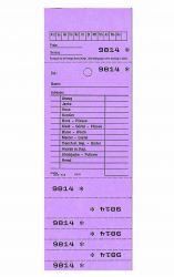 Annahmeblock Kombi 25, lila 