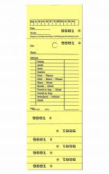 Annahmeblock Kombi 25, gelb 