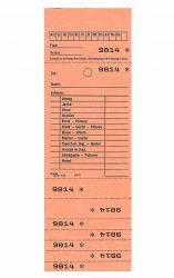 Annahmeblock Kombi 25, orange 