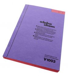 Annahmebuch V1003, 3 Blatt, rot 