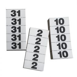 Bloc de marquage pour filiales, blanc (n° 1 - 64) 