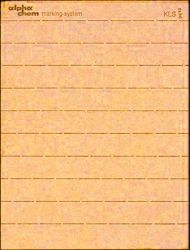 Knopflochstreifen, ohne Nummer, orange 