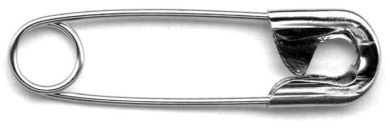 SAFETY PINS 38mm, Stainless Steel, 1000 pcs./box 