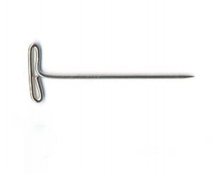 Stecknadeln, Stahl, T-Form, 38 mm x ø 1,2 mm 