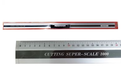 Lineal mm/cm, 100 cm lang, ALU 