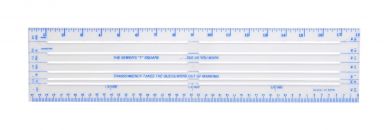 SEWING GAUGE CM/INCH, 45x10 cm 