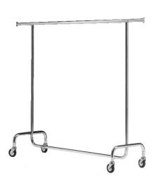 Rollständer verchromt, Hängestange ausziehbar 