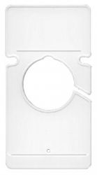 Abtrennscheibe Plastik, weiß, neutral 