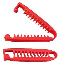 Wäsche-Netzverschluss-CLIP, Kunststoff rot, 96 mm 