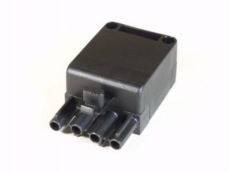 Stecker, 4-Pol, TYP ST18/4, schwarz 
