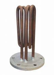 Heizflansch ø 125 (LK 105), 3,9 kW, L16, 6-Loch 