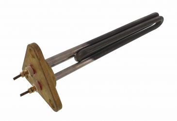 Heizflansch dreieckig, 78 x 78 mm, 2000 W, L230 mm 