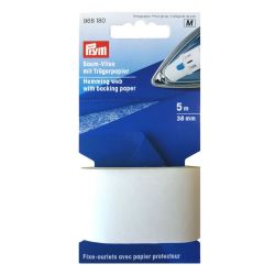 Saumvlies PRYM mit Trägerpapier zum Einbügeln weiß 