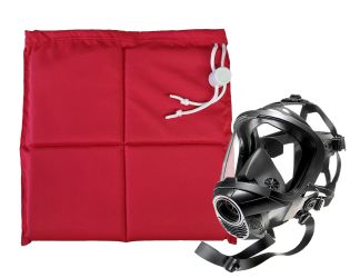 Wäschesack/ Schutzbeutel für Atemschutzmasken, rot 
