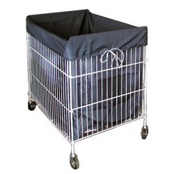 Wire mesh trolley for laundry, medium, foldable, 