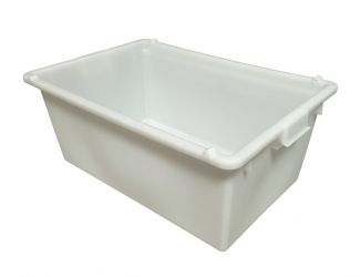 Transport bin, 80 l, HDPE, natural white, 80 kg  