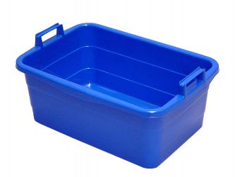 Bac de transport, 45 l, en plastique, bleu 