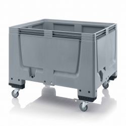Transport trolley, plastic, gray, 120 x 100 x 93cm 