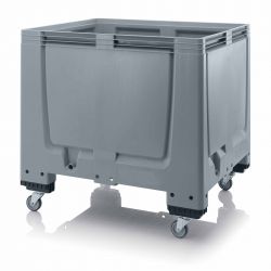 Transport trolley, plastic, gray,120 x 100 x 114cm 